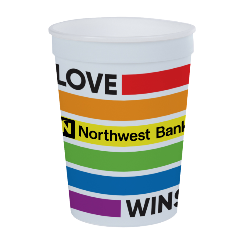 Pride 12 OZ. Full Color Big Game Stadium Cup