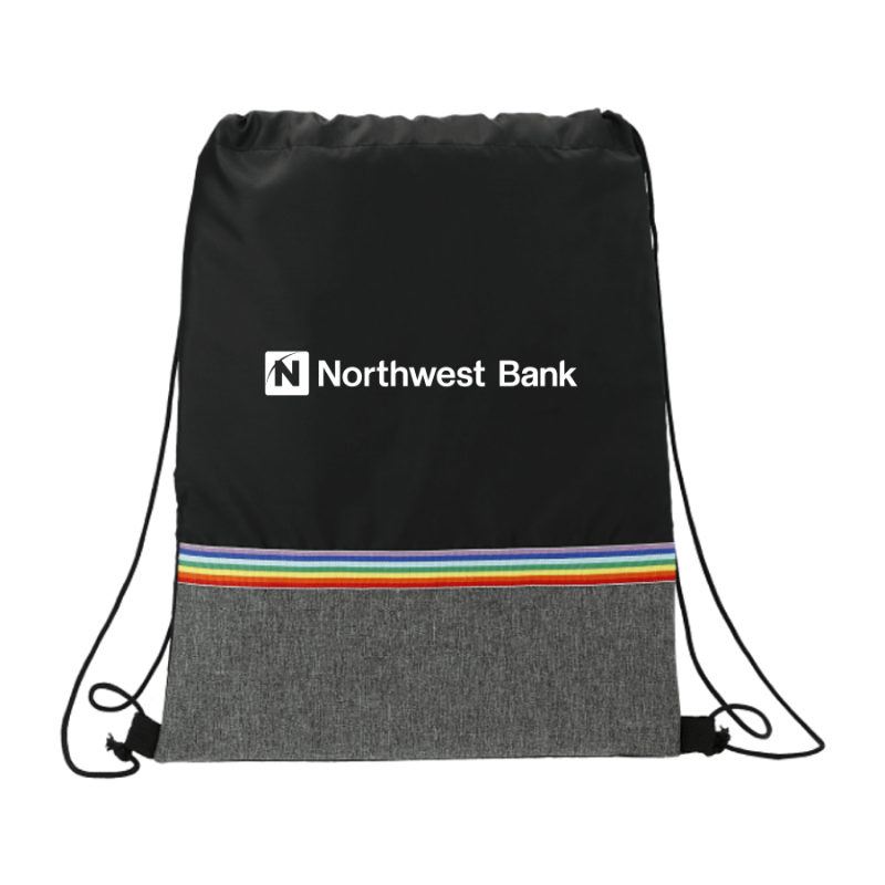 Rainbow RPET Drawstring Bag