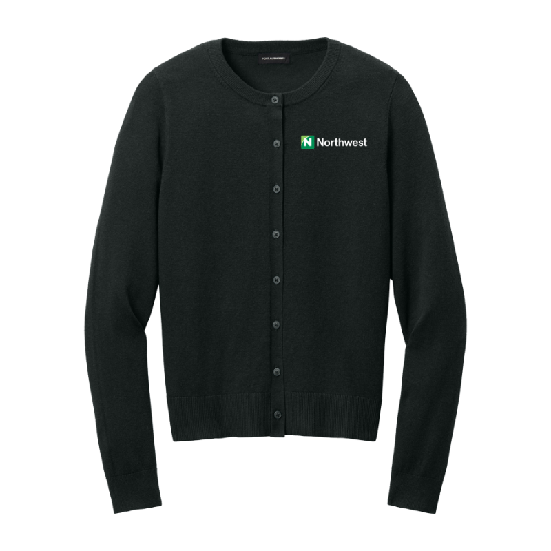 Women’s Easy Care Crewneck Cardigan Sweater